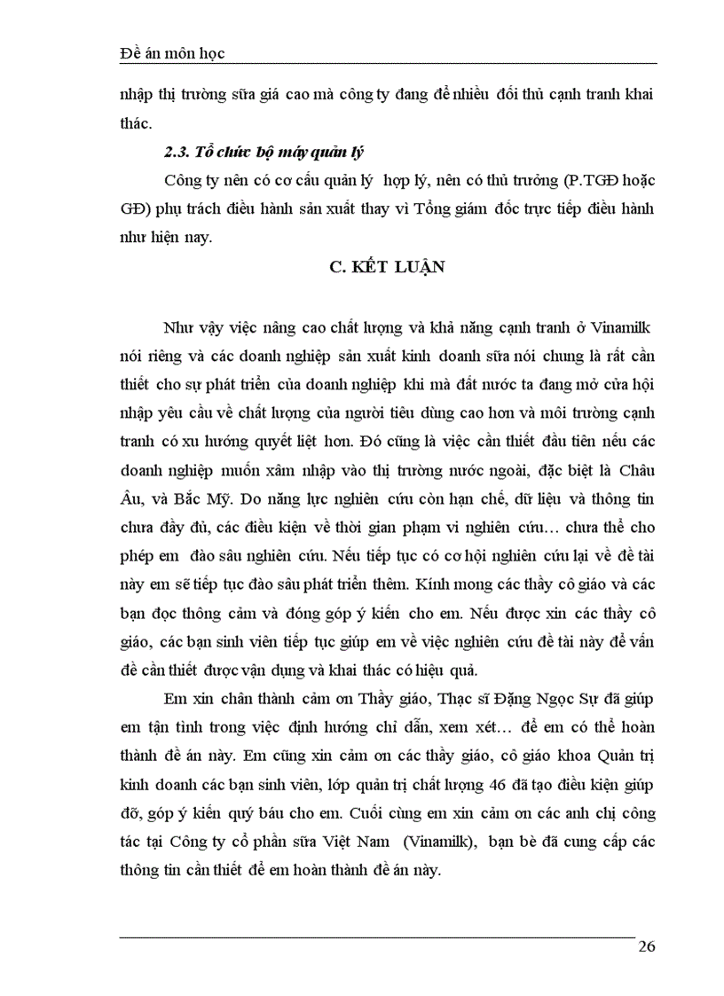 image for page Chất lượng sản phẩm và khả năng cạnh tranh của Công ty Cổ phần Sữa Việt Nam Vinamilk