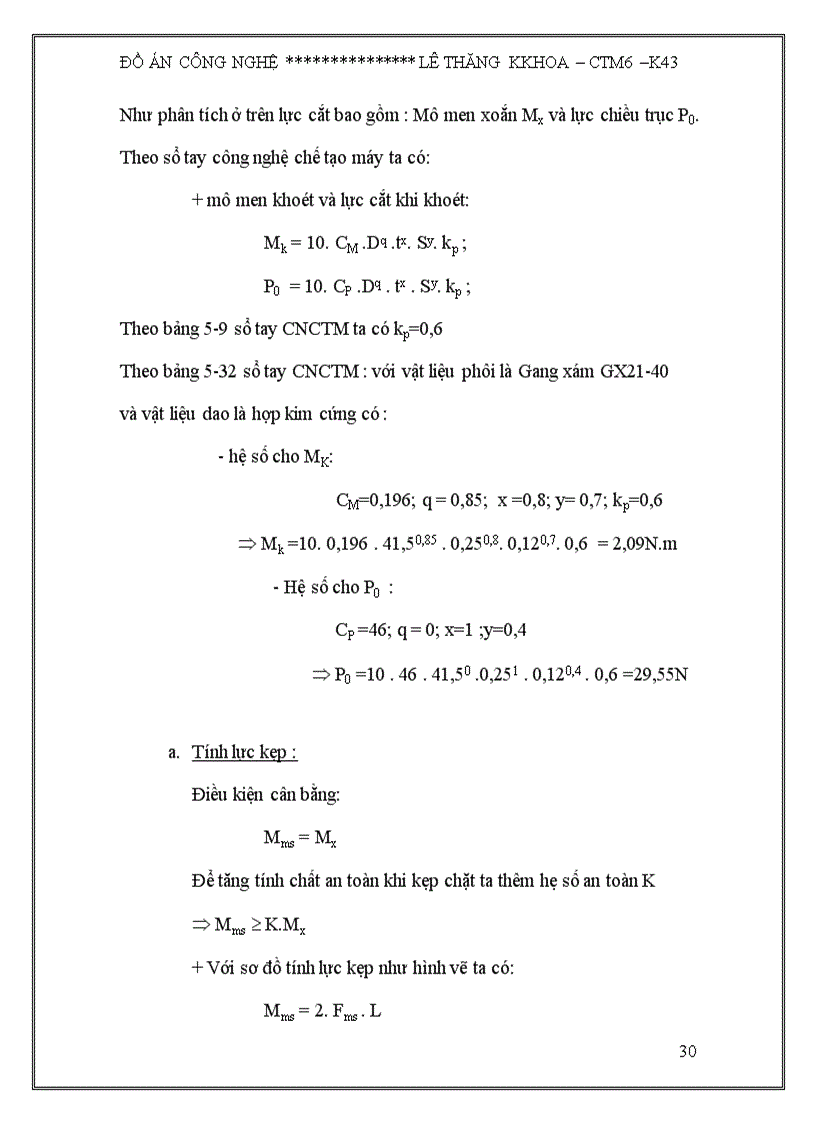 image for page ĐỒ ÁN CÔNG NGHỆ CHẾ TẠO MÁY Thiết kế qui trình công nghệ chế tạo chi tiết bích nhặn