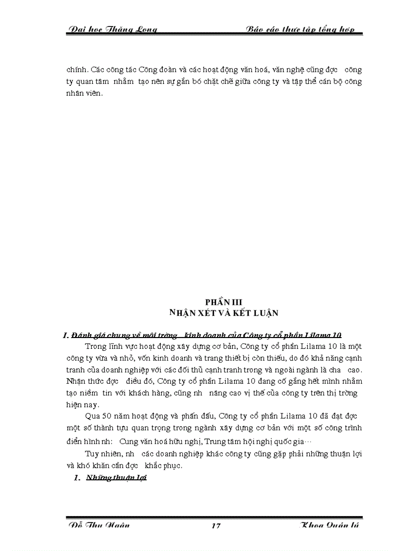 image for page Thực trạng hoạt động sản xuất kinh doanh của công ty cổ phần lilama 10