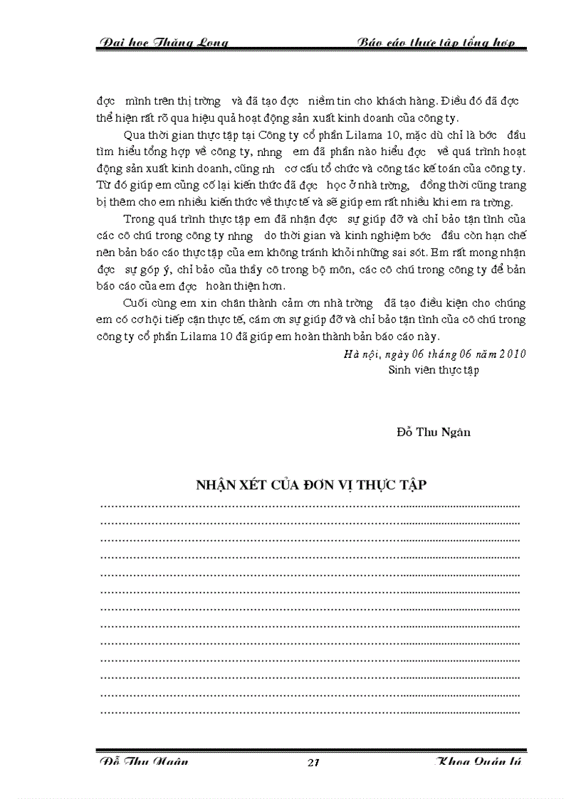 image for page Thực trạng hoạt động sản xuất kinh doanh của công ty cổ phần lilama 10