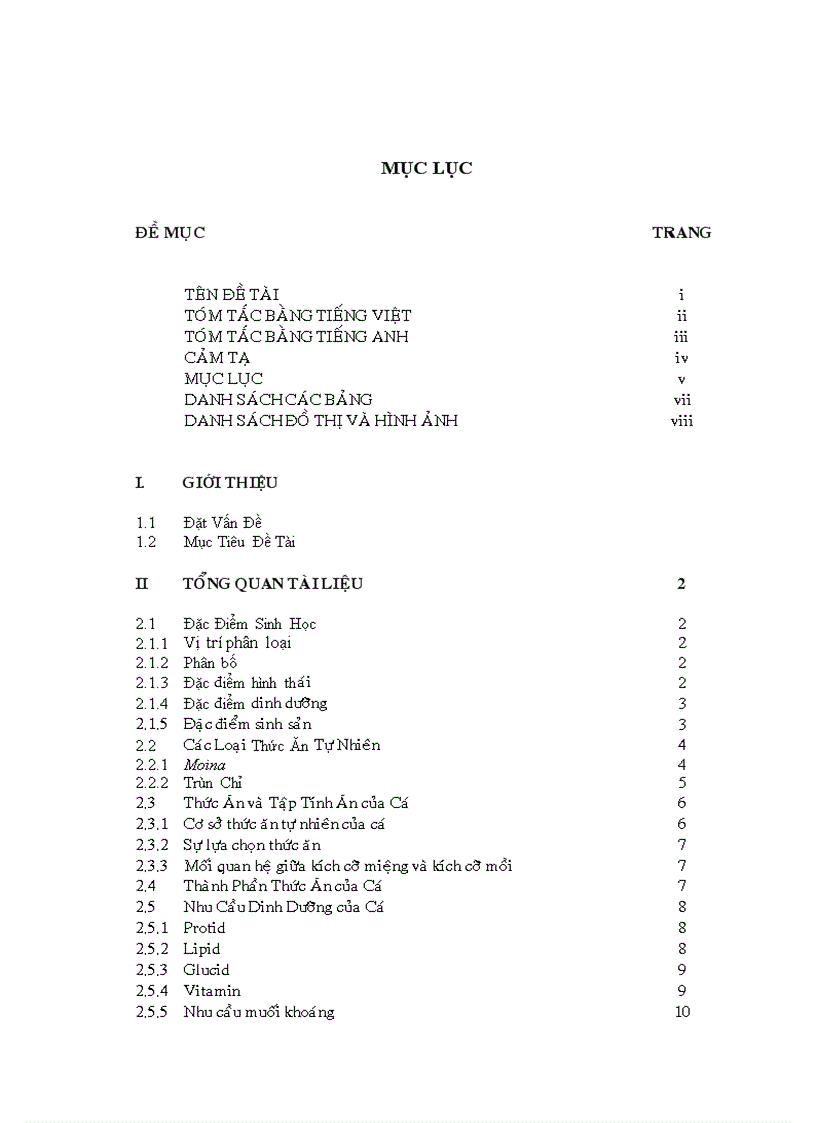 image for page Xác định thời điểm thay thế trùn chỉ bằng thịt cá trong ương nuôi cá lăng nha Mystus wyckioides