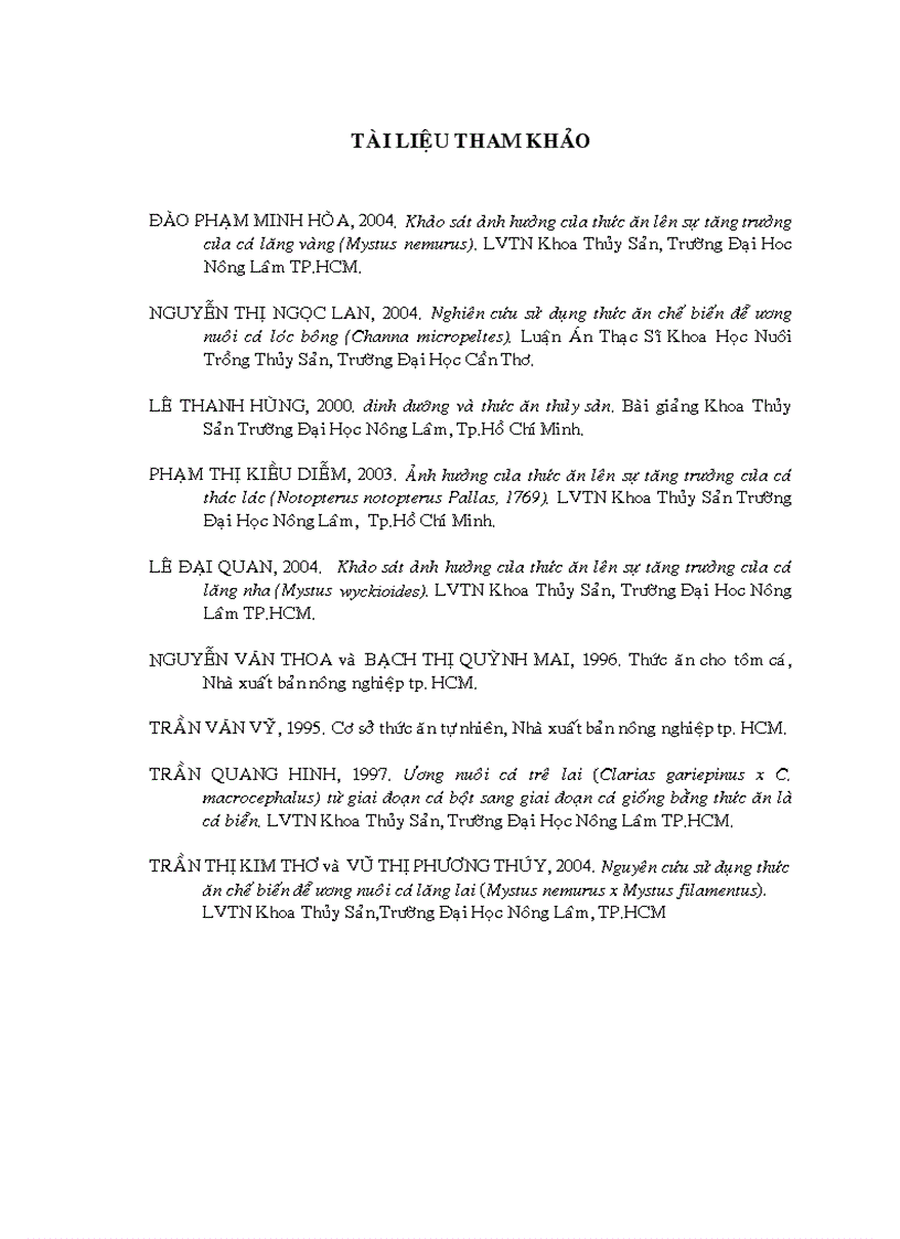 image for page Xác định thời điểm thay thế trùn chỉ bằng thịt cá trong ương nuôi cá lăng nha Mystus wyckioides