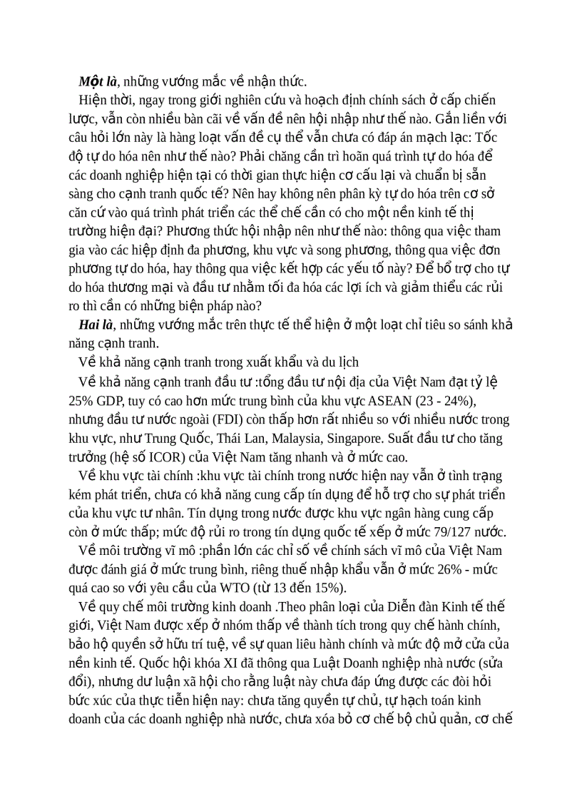 image for page Hội nhập kinh tế quốc tế và vấn đề nâng cao sức cạnh tranh của nền kinh tế Việt Nam