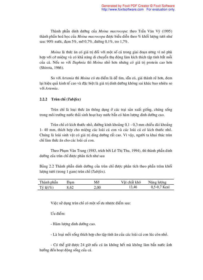 image for page Xác định thời điểm thay thế trùn chỉ bằng thịt cá trong ương nuôi cá lăng nha Mystus wyckioides