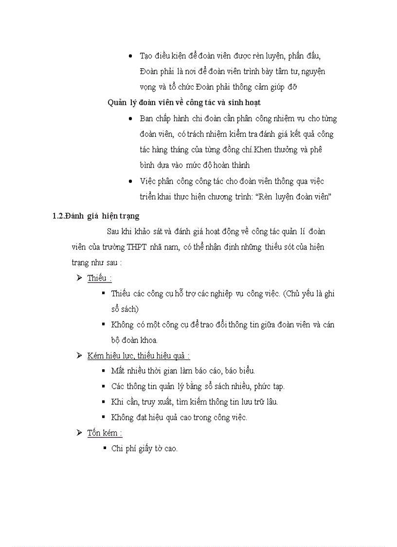 image for page Báo cáo bài tập lớn môn Phân tích thiết kế hệ thống quản lý đoàn viên