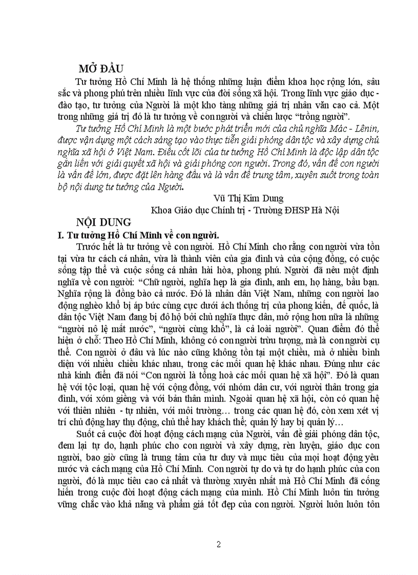 image for page Tư tưởng Hồ Chí Minh về chiến lược trồng người