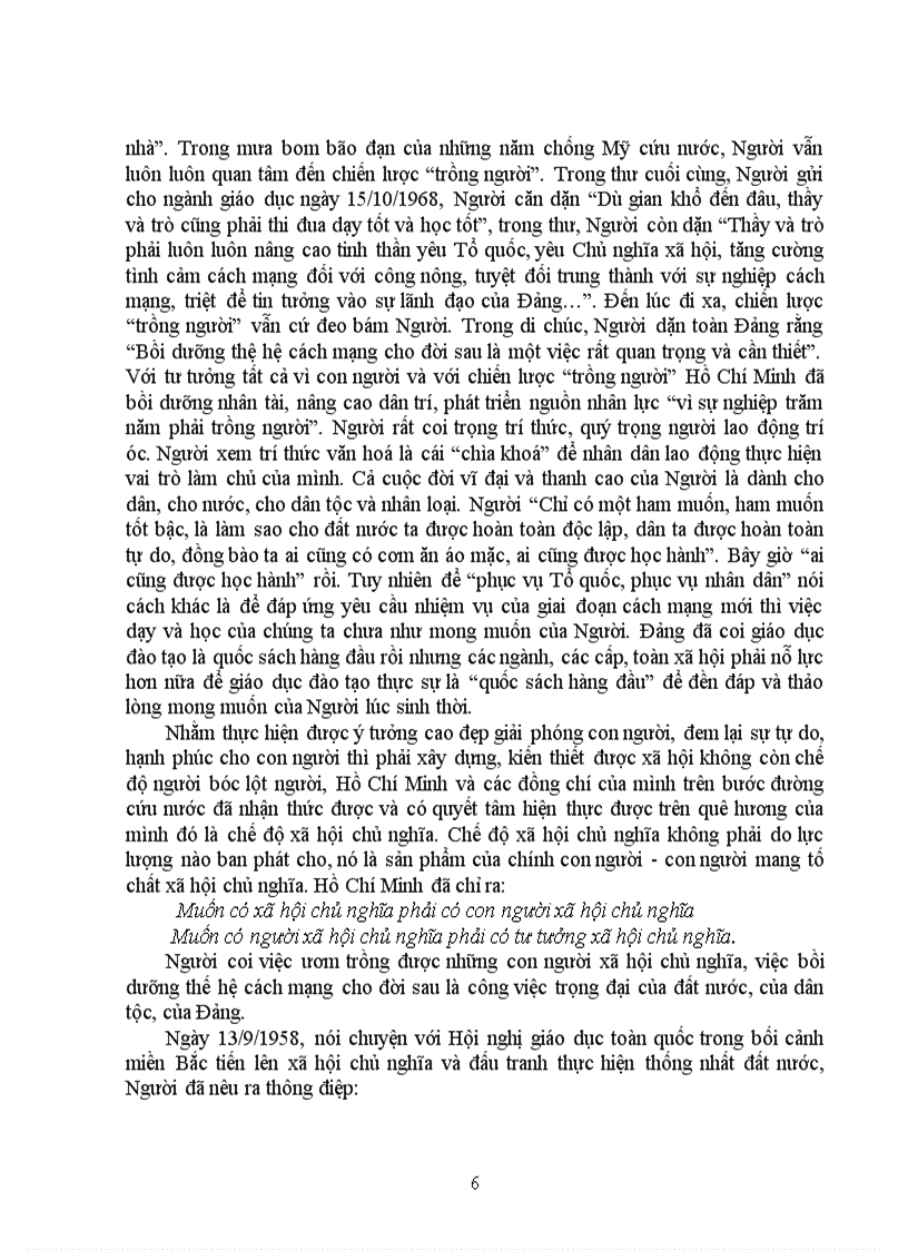 image for page Tư tưởng Hồ Chí Minh về chiến lược trồng người