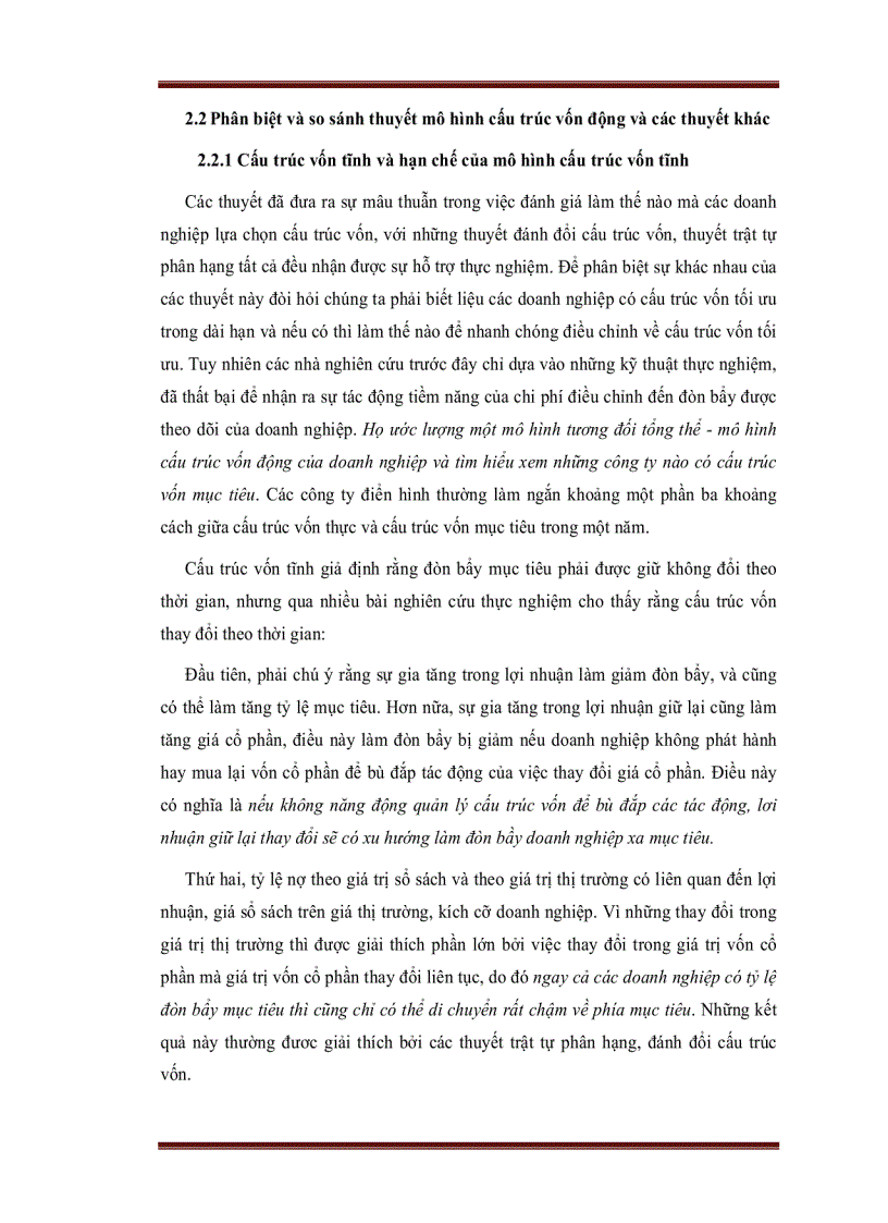 image for page Ứng dụng cấu trúc vốn động trong việc xác định cấu trúc vốn hợp lý của các công ty cổ phần tại Việt Nam