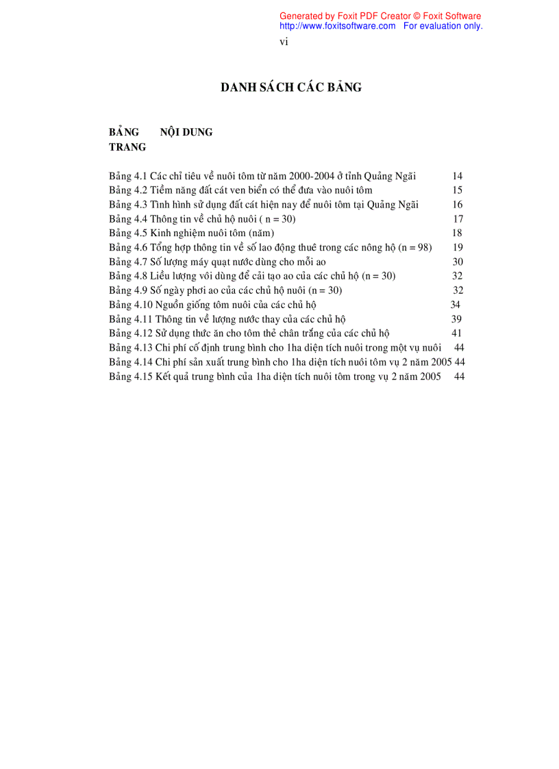 image for page Đánh giá tiềm năng nuôi tôm thẻ chân trắng trên vùng đất cát ở tỉnh Quảng Ngãi