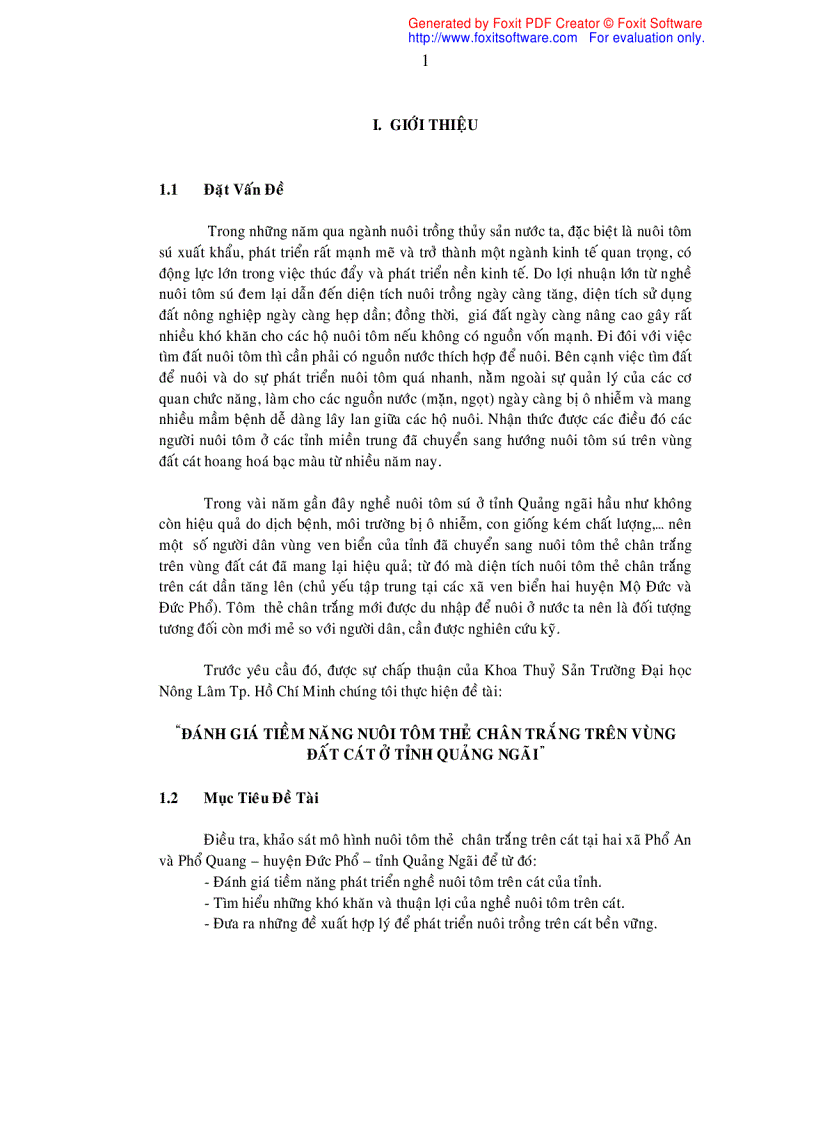 image for page Đánh giá tiềm năng nuôi tôm thẻ chân trắng trên vùng đất cát ở tỉnh Quảng Ngãi