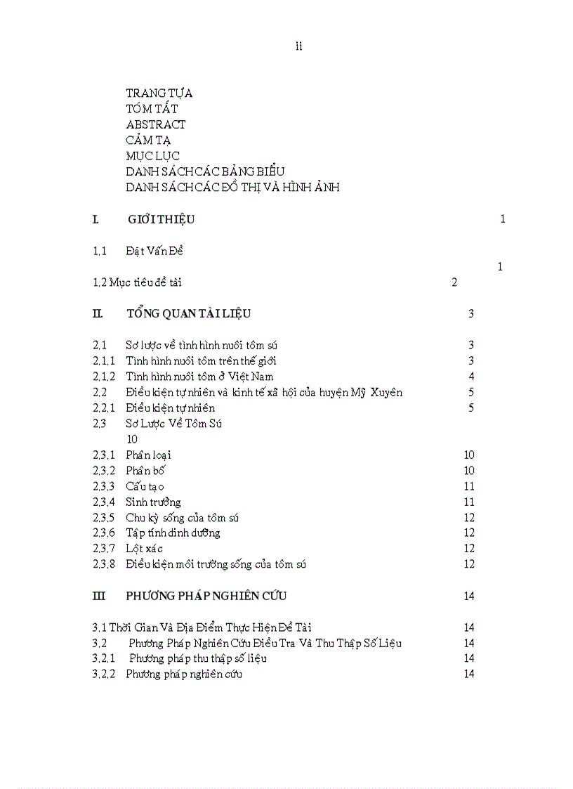 image for page Khảo sát nghề nuôi tôm sú Penaeus monodon quảng canh cải tiến tại xã Hòa Tú I huyện Mỹ Xuyên tỉnh Sóc Trăng