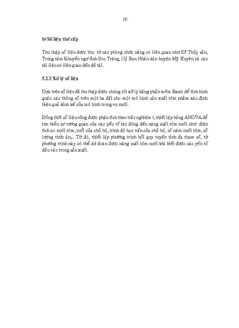 image for page Khảo sát nghề nuôi tôm sú Penaeus monodon quảng canh cải tiến tại xã Hòa Tú I huyện Mỹ Xuyên tỉnh Sóc Trăng