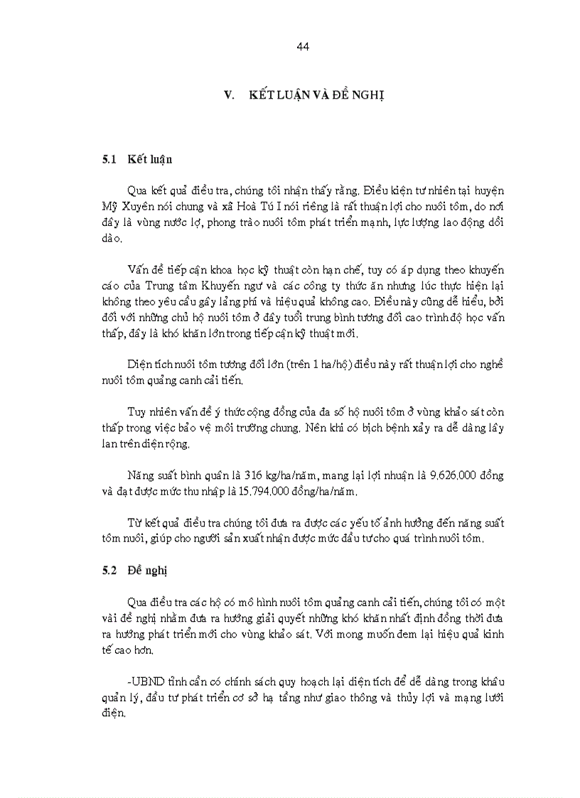 image for page Khảo sát nghề nuôi tôm sú Penaeus monodon quảng canh cải tiến tại xã Hòa Tú I huyện Mỹ Xuyên tỉnh Sóc Trăng