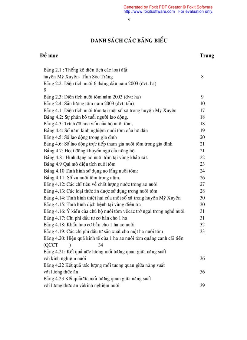 image for page Khảo sát nghề nuôi tôm sú Penaeus monodon quảng canh cải tiến tại xã Hòa Tú I huyện Mỹ Xuyên tỉnh Sóc Trăng