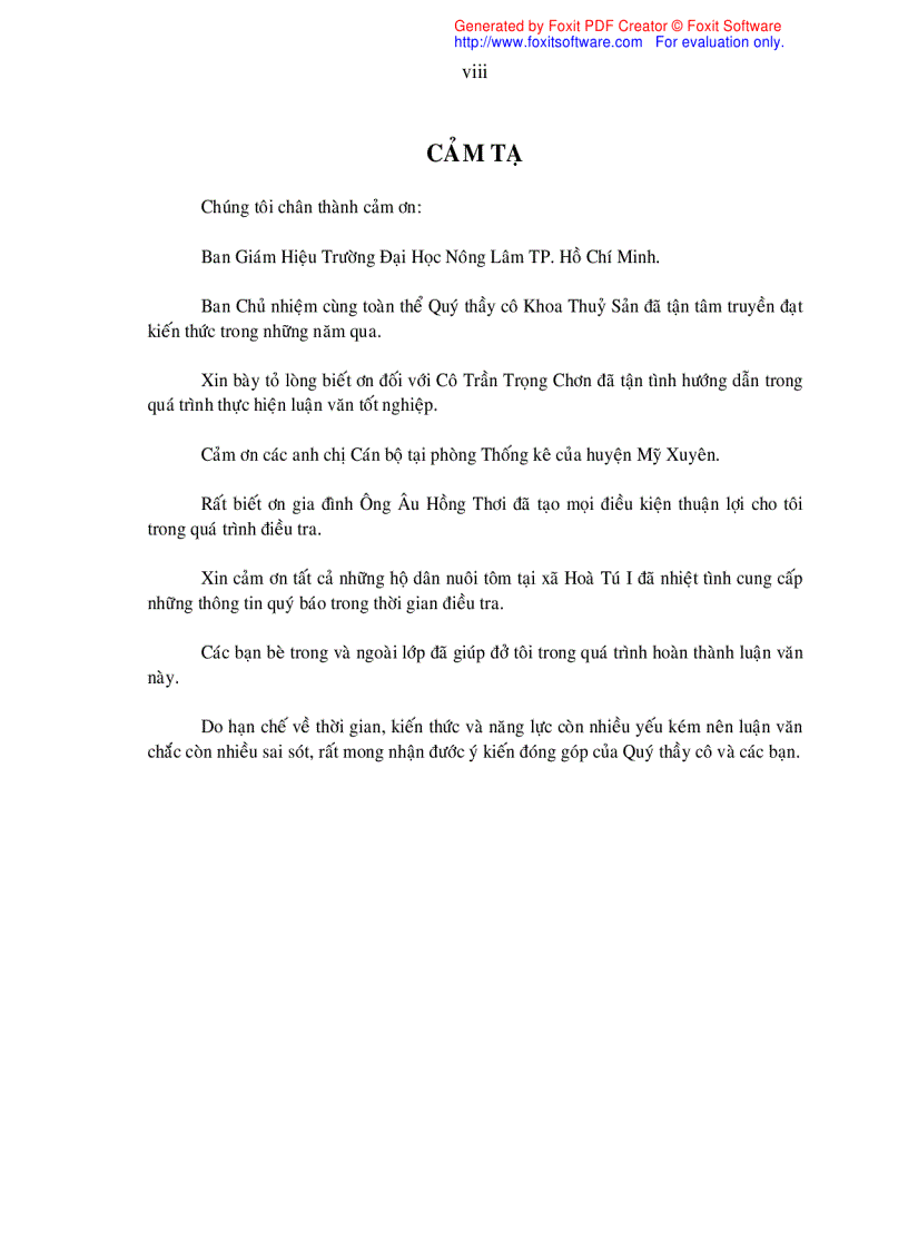 image for page Khảo sát nghề nuôi tôm sú Penaeus monodon quảng canh cải tiến tại xã Hòa Tú I huyện Mỹ Xuyên tỉnh Sóc Trăng