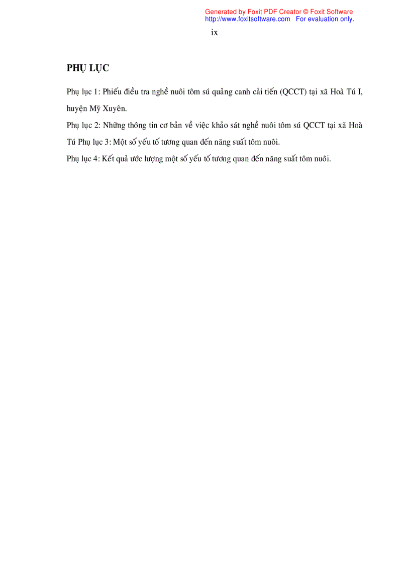image for page Khảo sát nghề nuôi tôm sú Penaeus monodon quảng canh cải tiến tại xã Hòa Tú I huyện Mỹ Xuyên tỉnh Sóc Trăng