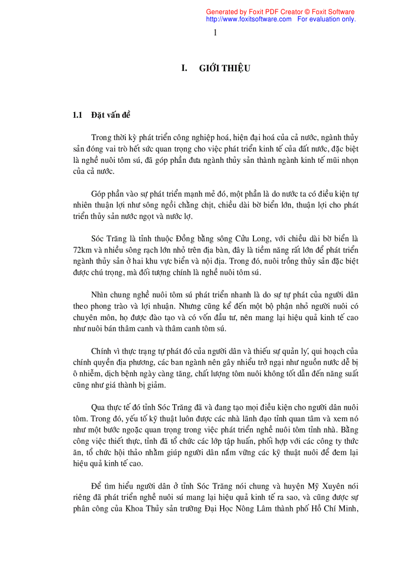 image for page Khảo sát nghề nuôi tôm sú Penaeus monodon quảng canh cải tiến tại xã Hòa Tú I huyện Mỹ Xuyên tỉnh Sóc Trăng