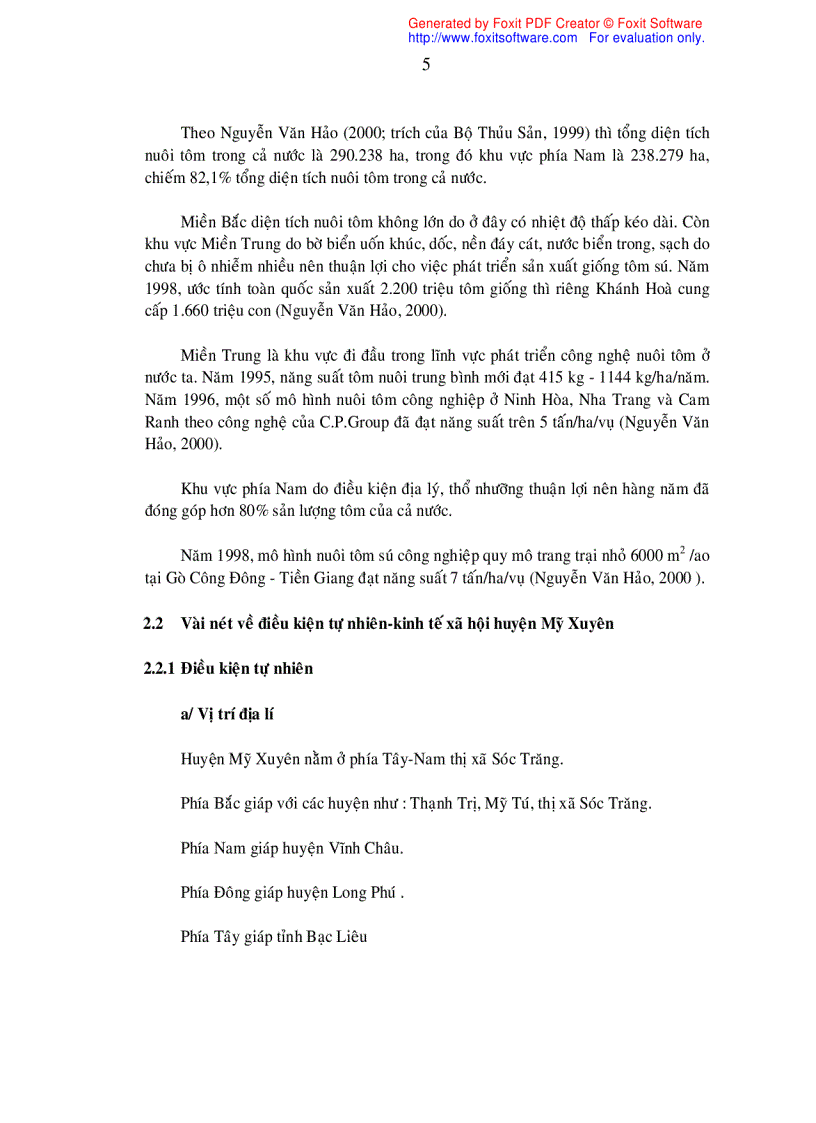 image for page Khảo sát nghề nuôi tôm sú Penaeus monodon quảng canh cải tiến tại xã Hòa Tú I huyện Mỹ Xuyên tỉnh Sóc Trăng