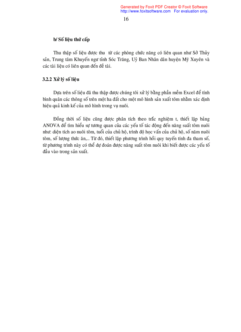 image for page Khảo sát nghề nuôi tôm sú Penaeus monodon quảng canh cải tiến tại xã Hòa Tú I huyện Mỹ Xuyên tỉnh Sóc Trăng