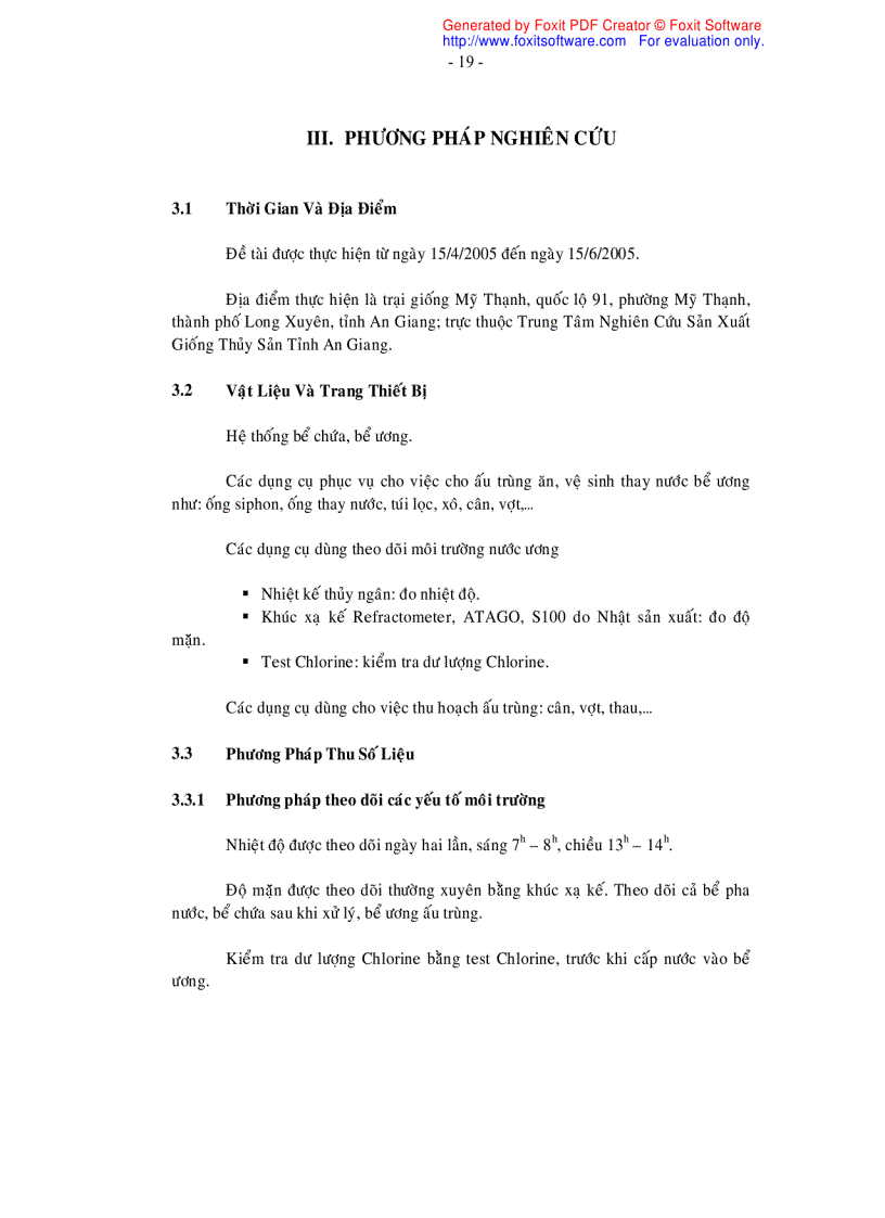image for page Khảo sát qui trình sản xuất giống tôm càng xanh Macrobrachium rosenbergii theo mô hình nước trong hở tại trại sản xuất giống Mỹ Thạnh Thành phố Long Xuyên tỉnh An Giang