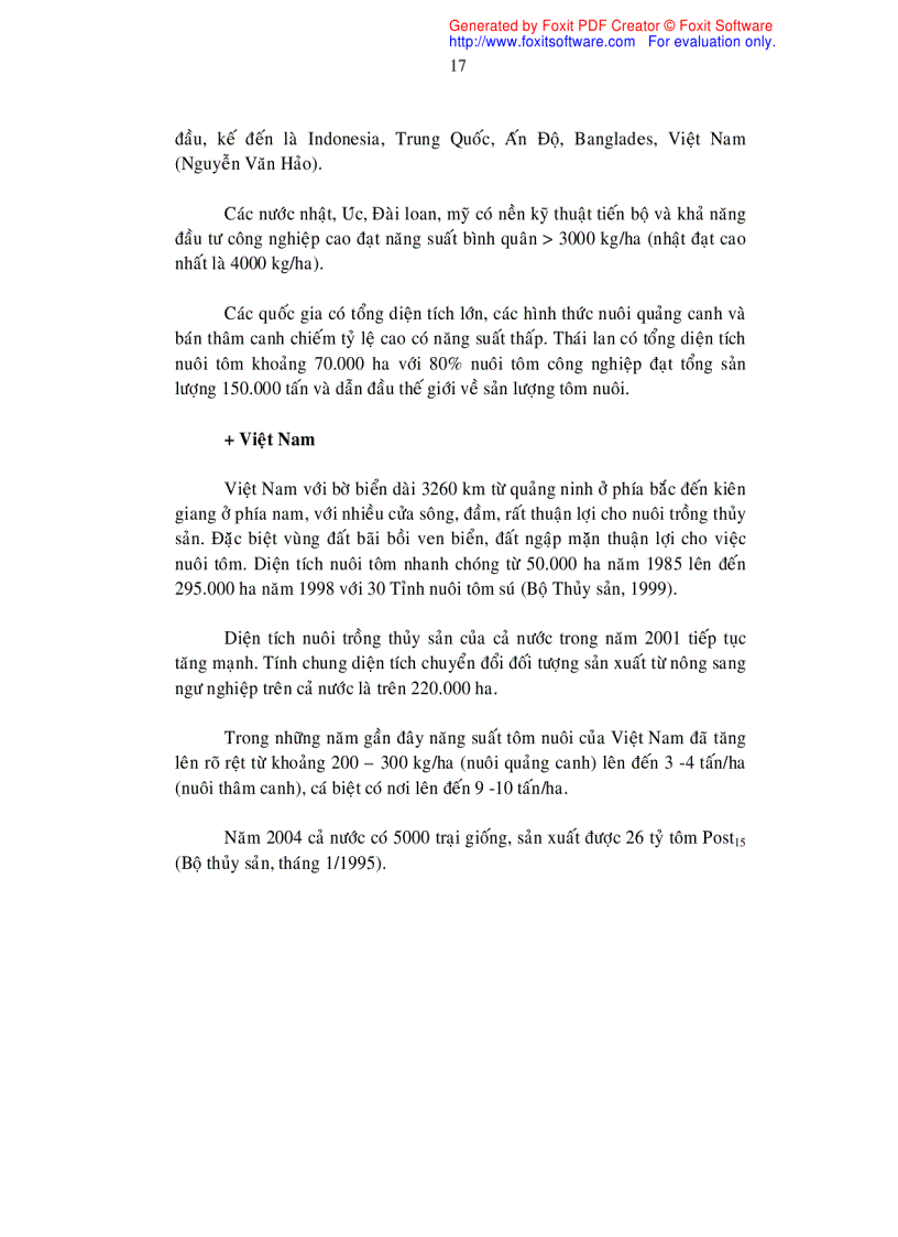 image for page Điều tra tình hình sản xuất giống tôm sú tại Quảng Ngãi