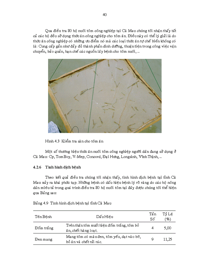 image for page Khảo sát hiện trạng sử dụng hóa chất kháng sinh và chế phẩm sinh học trong nuôi tôm sú công nghiệp tại tỉnh Cà Mau