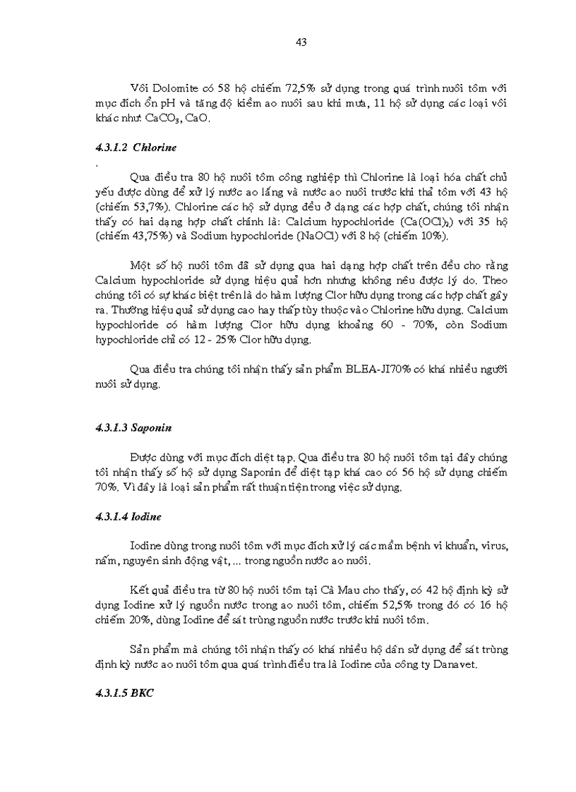 image for page Khảo sát hiện trạng sử dụng hóa chất kháng sinh và chế phẩm sinh học trong nuôi tôm sú công nghiệp tại tỉnh Cà Mau