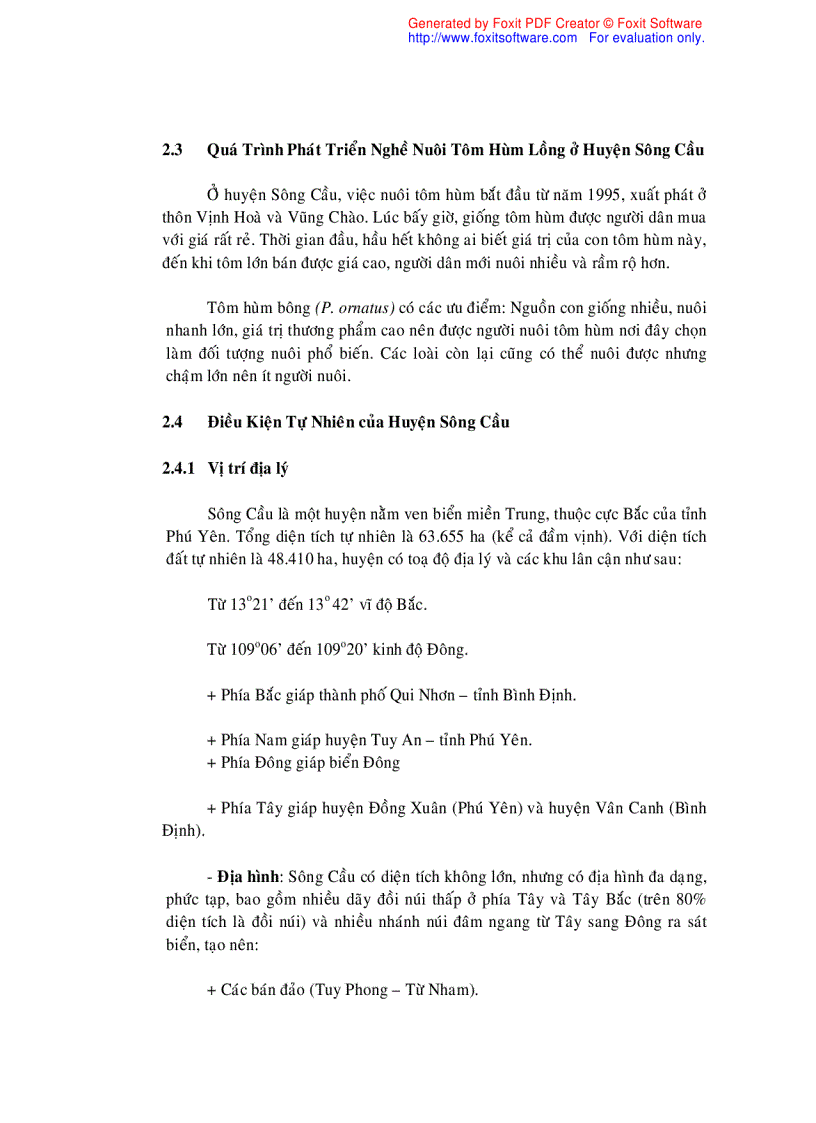 image for page Khảo sát nghề nuôi tôm hùm lồng tại huyện Sông Cầu tỉnh Phú Yên