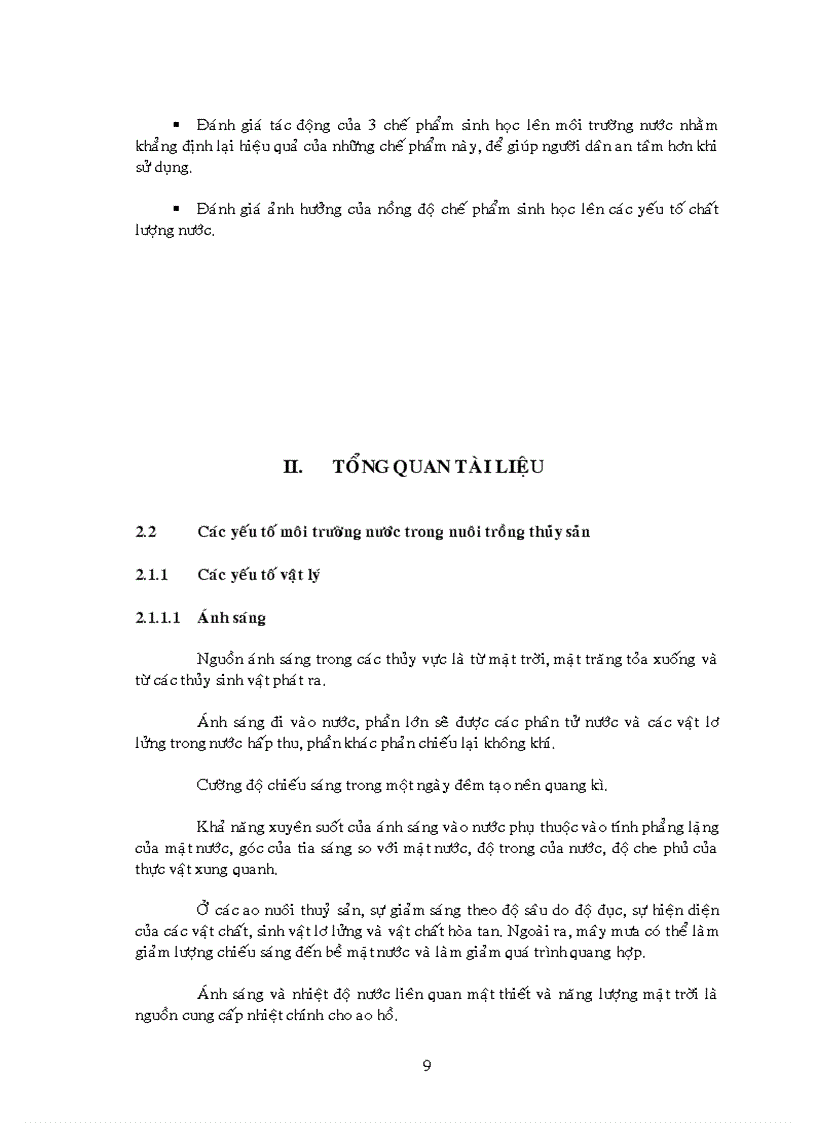 image for page Tác động của chế phẩm sinh học lên môi trường nước