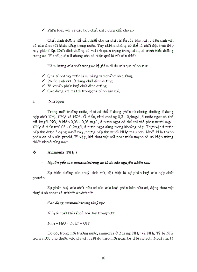 image for page Tác động của chế phẩm sinh học lên môi trường nước