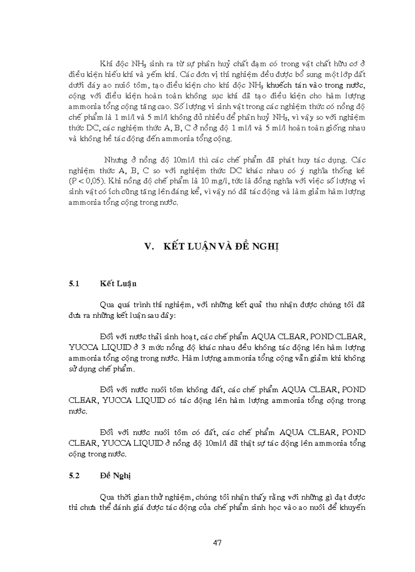 image for page Tác động của chế phẩm sinh học lên môi trường nước