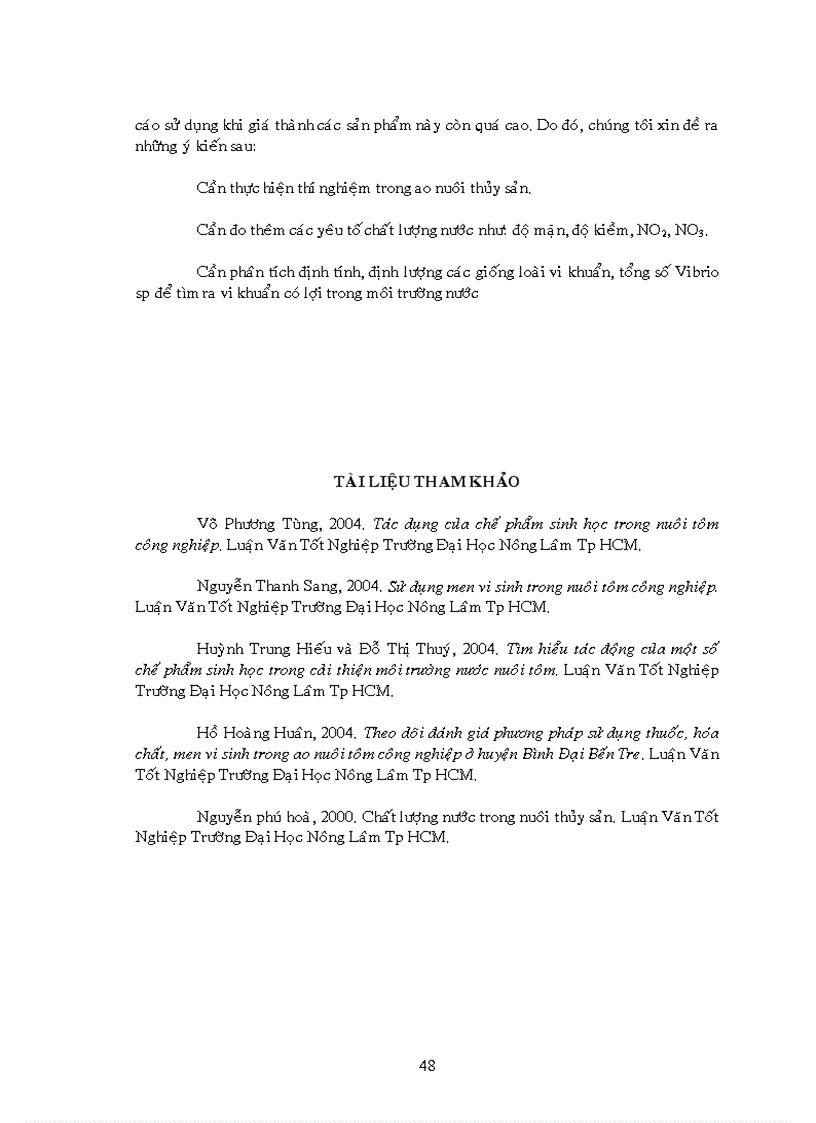 image for page Tác động của chế phẩm sinh học lên môi trường nước