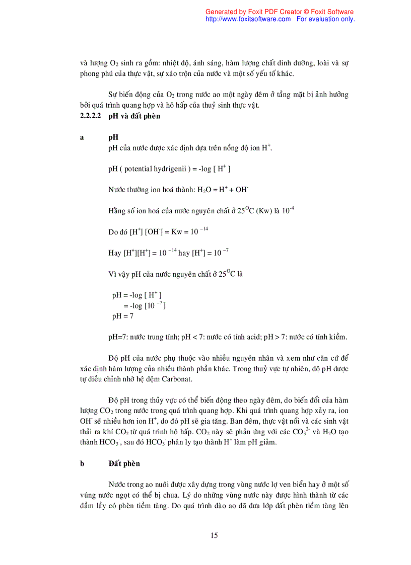image for page Tác động của chế phẩm sinh học lên môi trường nước
