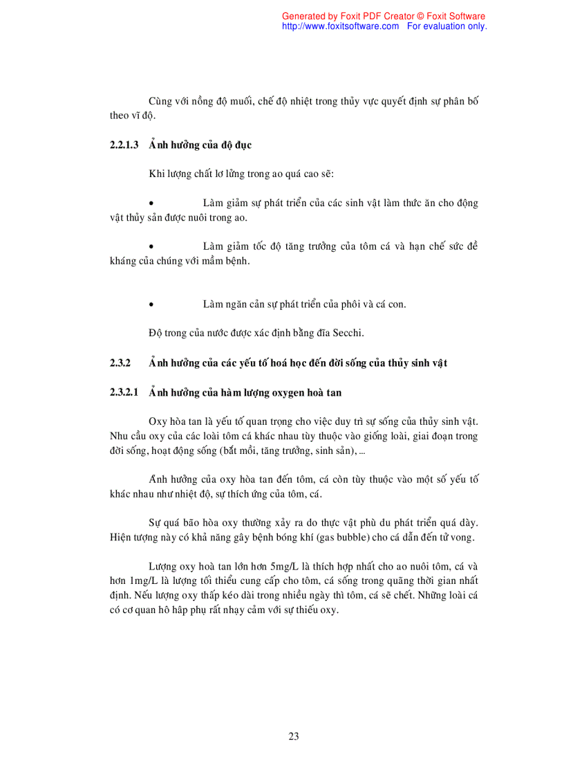 image for page Tác động của chế phẩm sinh học lên môi trường nước