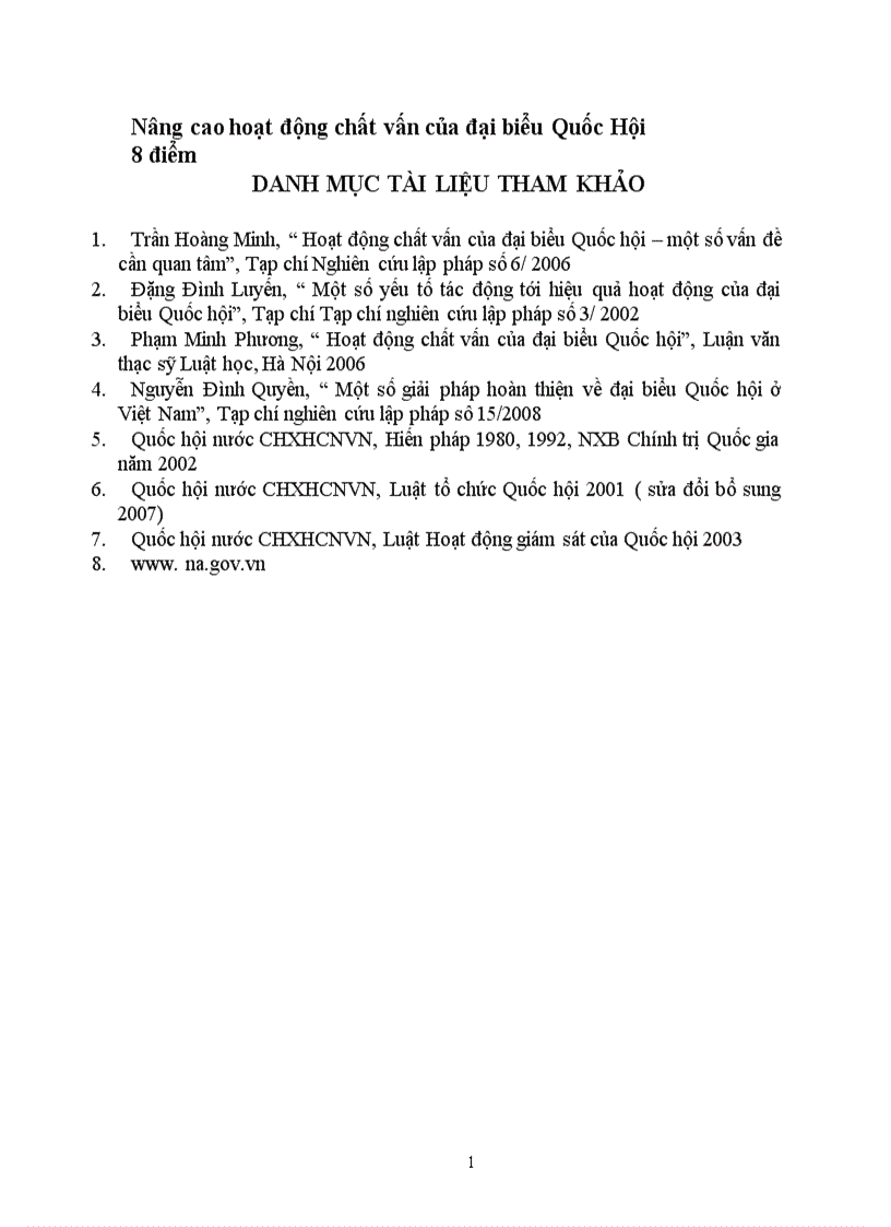 image for page Nâng cao hoạt động chất vấn của đại biểu Quốc Hội