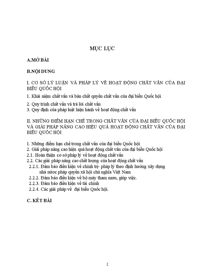 image for page Nâng cao hoạt động chất vấn của đại biểu Quốc Hội