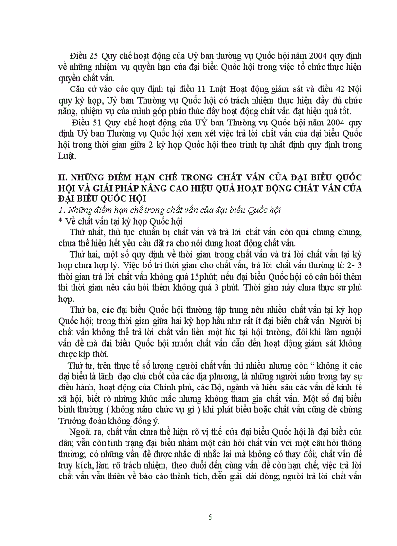 image for page Nâng cao hoạt động chất vấn của đại biểu Quốc Hội