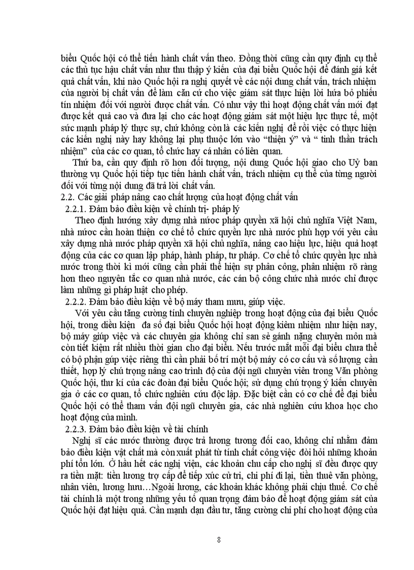 image for page Nâng cao hoạt động chất vấn của đại biểu Quốc Hội