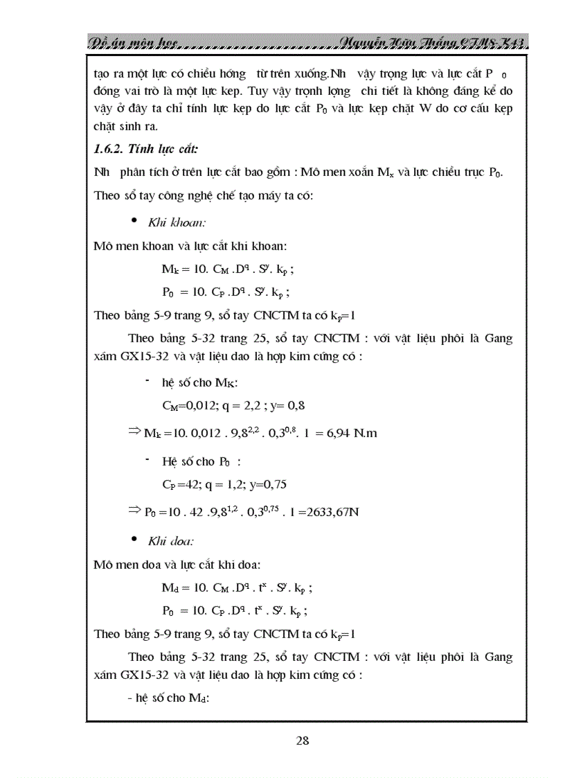 image for page Thiết kế quy trình công nghệ chế tạo chi tiết bạc đỡ
