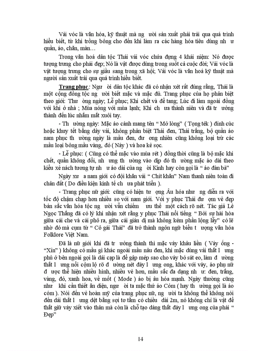 image for page Những biến đổi phong tục tập quán của người dân tộc Thái ở hai bản Hoa I và bản Dọi I từ khi thực hiện dự án tái định cư Thuỷ điện Sơn La năm 2003 đến nay