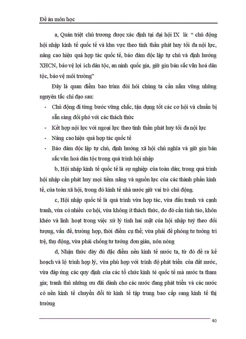 image for page Chủ trương nguyên tắc chỉ đạo hội nhập kinh tế cần thực hiện trong quá trình hội nhập kinh tế của Việt Nam