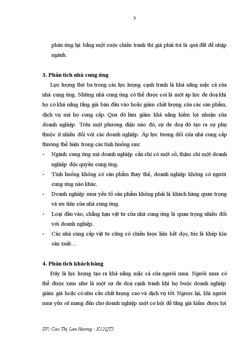 image for page Phân tích tác động của các yếu tố môi trường ngành tác động lên doanh nghiệp