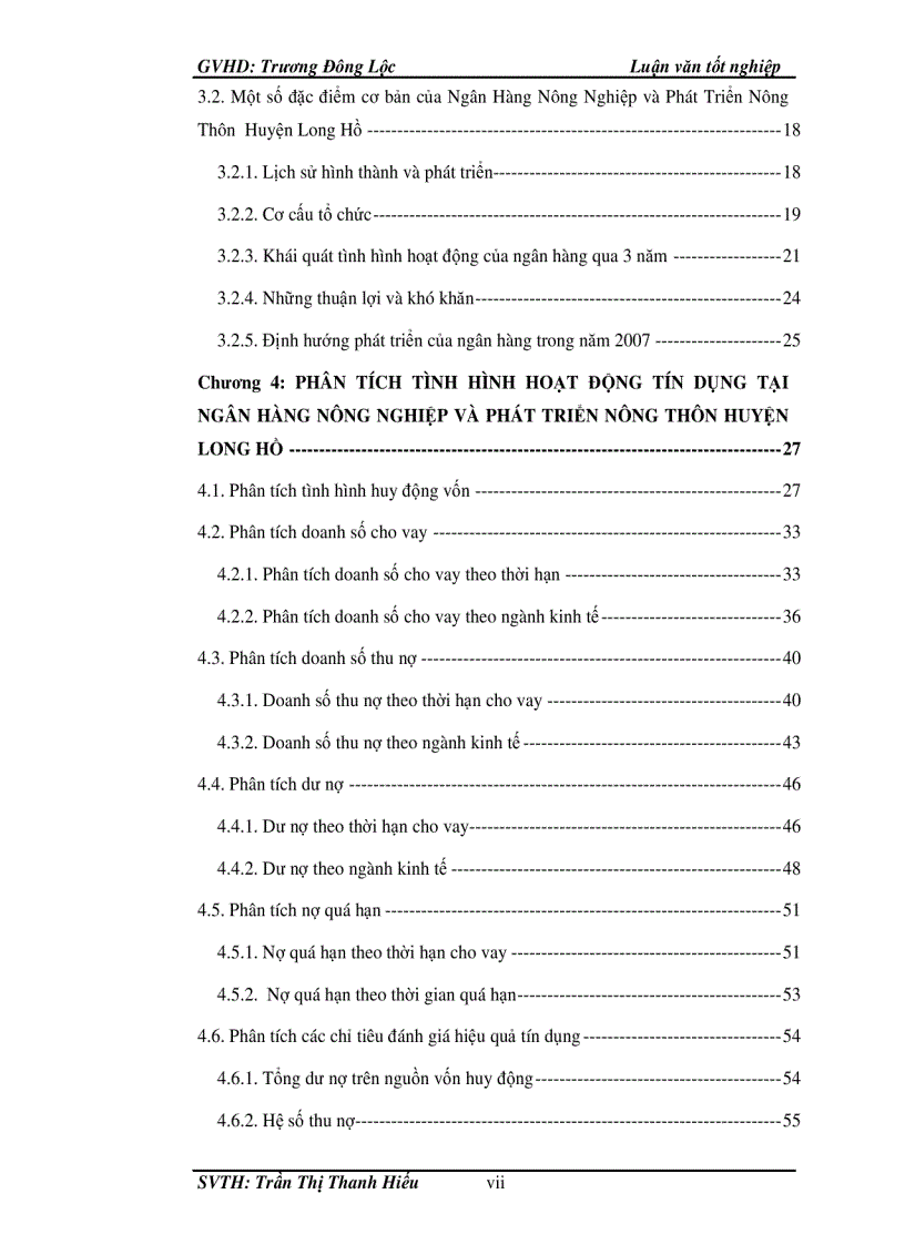image for page Phân tích hoạt động tín dụng tại ngân hàng nông nghiệp và phát triển nông thôn huyện Long Hồ