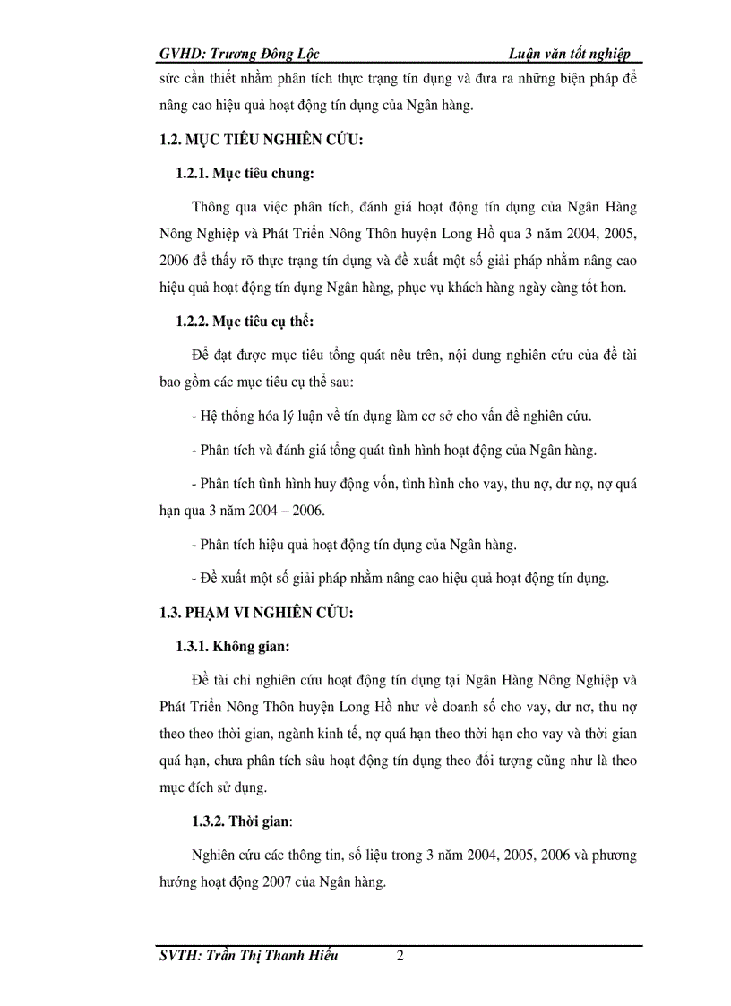 image for page Phân tích hoạt động tín dụng tại ngân hàng nông nghiệp và phát triển nông thôn huyện Long Hồ
