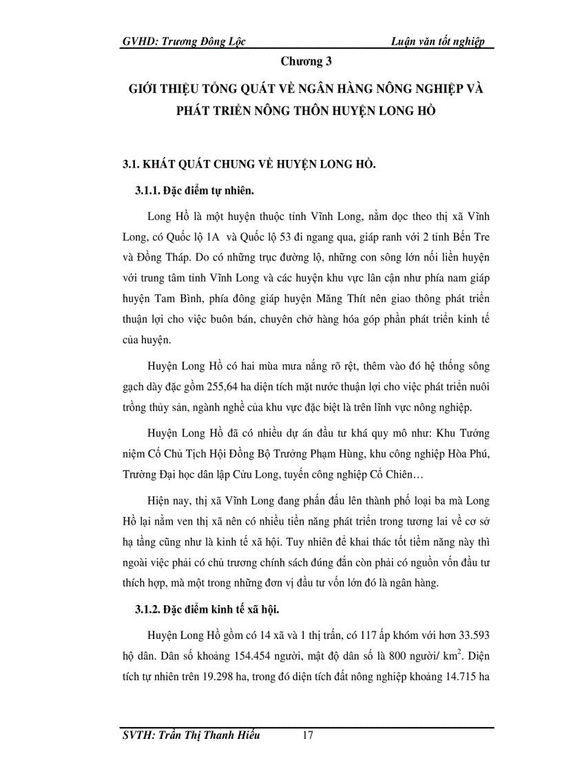 image for page Phân tích hoạt động tín dụng tại ngân hàng nông nghiệp và phát triển nông thôn huyện Long Hồ
