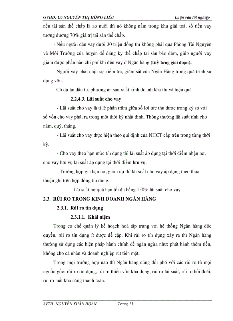 image for page Phân tích hoạt động tín dụng của ngân hàng Ngân hàng Công thương chi nhánh Tỉnh Bến Tre Phòng giao dịch Mỏ Cày