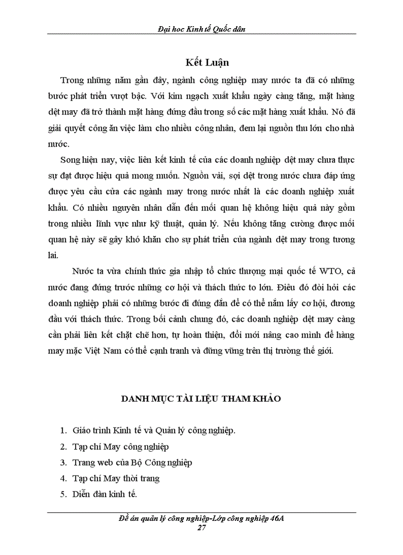 image for page Thực trạng hoạt động liên kết kinh tế trong các doanh nghiệp dệt may Việt Nam