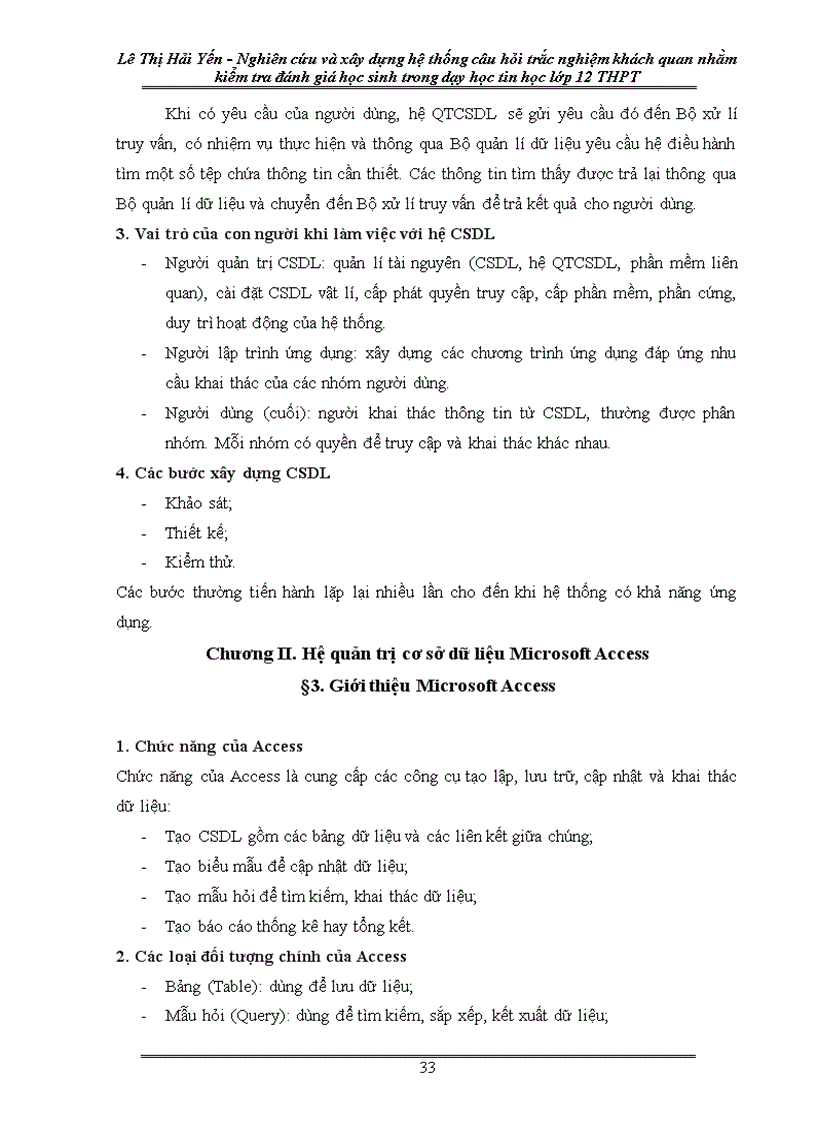 image for page Nghiên cứu và xây dựng hệ thống câu hỏi trắc nghiệm khách quan nhằm kiểm tra và đánh giá học sinh trong dạy học Tin học 12 ở trường THPT