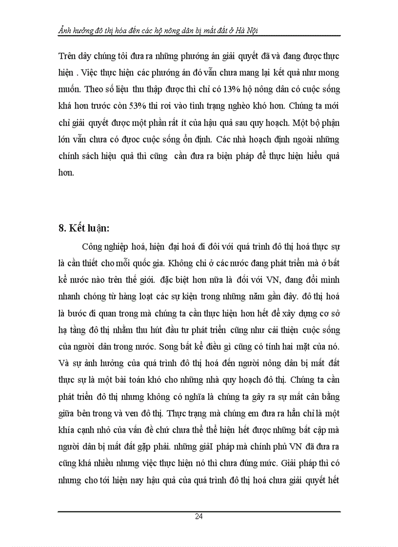 image for page Ảnh hưởng đô thị hóa đến các hộ nông dân bị mất đất ở Hà Nội