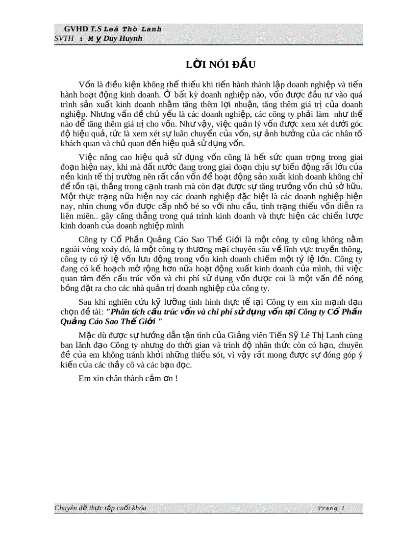 image for page Phân tích vốn và cấu trúc vốn